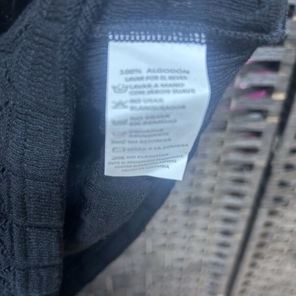 The Bubble Blue Cotton Textured Cropped Collared Sweater Size Medium NWT - Picture 4 of 5